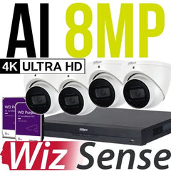 Collection image for: Dahua 8MP (4K Ultra HD) Wizsense AI Kits