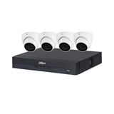 Dahua WizSense 4 Camera Kit: 4x 6MP 3X66 Turret, 8Ch AI NVR - K6084T