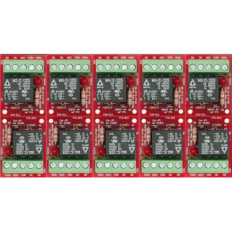 Watchguard 12/24VDC 10-Pack Relay Module (One 7A SPDT Relay)