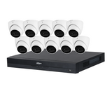 Dahua WizSense 10 Camera Kit: 10x 8MP 3X66 Turret, 16Ch AI NVR - K81610T