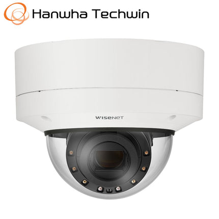 Hanwha Wisenet 2MP Outdoor Dome Camera, H.265, 90m AI IR, IK10, 5.2-62.4mm - HAN-XNV-6123R