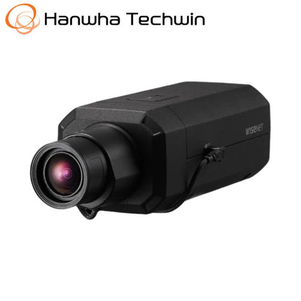 Hanwha Wisenet 4K AI Indoor Box Camera, H.265, 30fps, 120dB WDR, 4.5-10mm - HAN-PNB-A9001