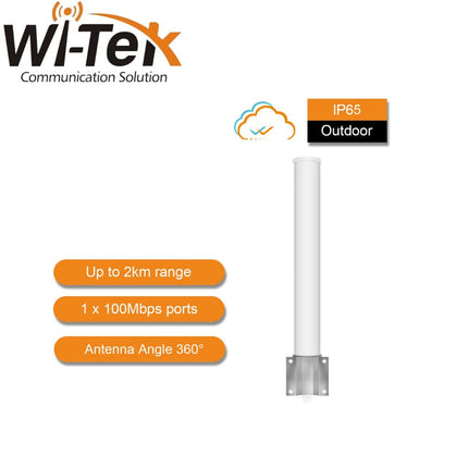 Wi-Tek 2KM Outdoor Wireless 360 Degrees Coverage CPE - WI-CPE521 V2