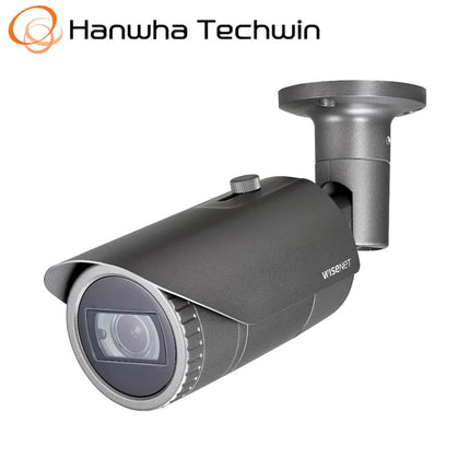 Hanwha Wisenet 4MP Outdoor Bullet Camera, H.265, WDR, IP66, IK10, 3.2-10mm - HAN-QNO-7082R