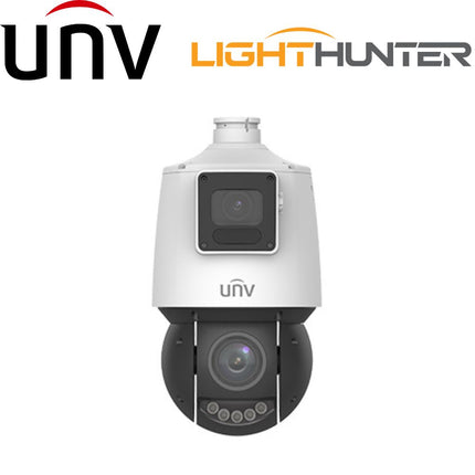 Uniview Security Camera: 4MP+4MP Lighthunter Dual-lens Network PTZ Camera - IPC94144SR-X25-F40C