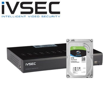 IVSEC LX-Series 8 Channel Network Video Recorder 8MP - IVNR008XA-2TB