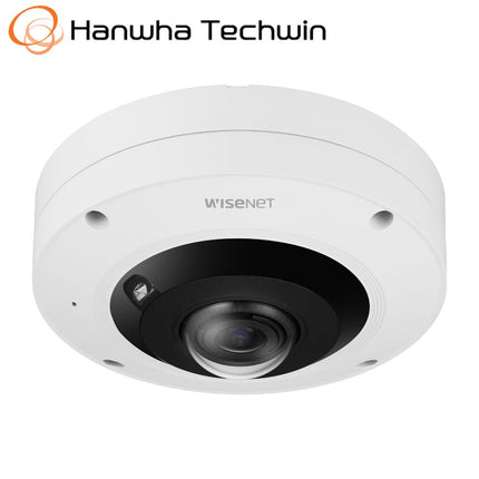 Hanwha Wisenet AI Outdoor Fisheye Camera, H.265, 30fps, WDR, 13m IR, 1.08mm - HAN-XNF-9013RV