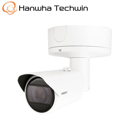 Hanwha Wisenet 2MP Outdoor Bullet Camera, H.265, 90m AI IR, 5.2-62.4mm - HAN-XNO-6123R