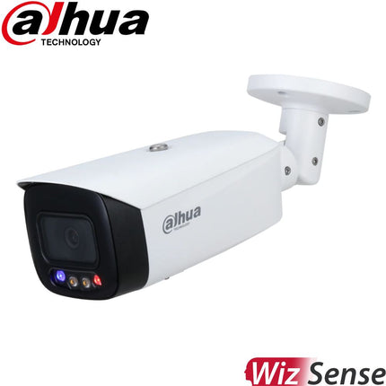 Dahua Security Camera: 5MP TIOC Bullet, 2.8mm, Active Deterrence, WizSense AI - DH-IPC-HFW3549T1P-AS-PV-0280B