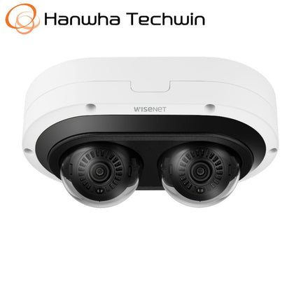 Hanwha Wisenet 2x 2MP Outdoor AI Multi Directional Camera, 2ch, 3-6mm - HAN-PNM-C7083RVD