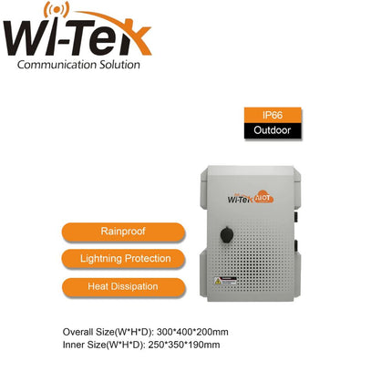 Wi-Tek Smart IoT Box IP66 and IK10 Housing (300*400*200 MM) -WI-IOTBOX01