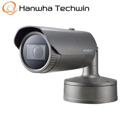 Hanwha Wisenet 4K AI Outdoor Bullet Camera, H.265, 30fps, WDR, IR, IP67, 4.5-10mm - HAN-PNO-A9081R