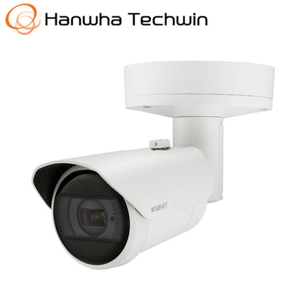 Hanwha Wisenet 2MP Outdoor Bullet Camera, H.265, 60fps, 40m IR, IK10, 2.8-12mm - HAN-XNO-C6083R