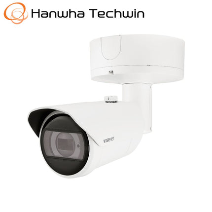 Hanwha Wisenet 2MP Outdoor Bullet Camera, H.265, 120fps, 50m IR, IK10, 2.8-12mm - HAN-XNO-6083R