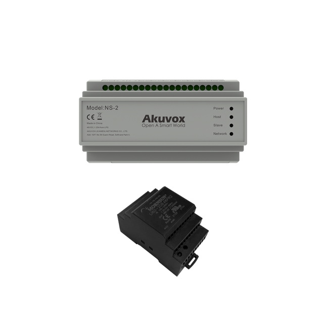 Akuvox NS-2 (WITH POWER SUPPLY) Long Distance 2-Wire Switch with Power Supply