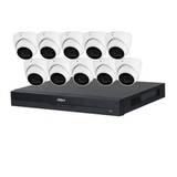 Dahua WizSense 10 Camera Kit: 10x 6MP 3X66 Turret, 16Ch AI NVR - K61610T