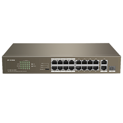 F1118P-16-150W 16FE+2GE/1SFP Unmanaged Switch With 16-Port PoE-IP-COM-World Wide Wireless