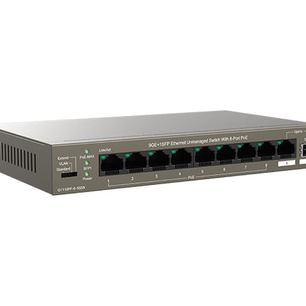 G1110PF-8-102W 9GE+1SFP Ethernet Unmanaged Switch With 8-Port PoE-IP-COM-World Wide Wireless