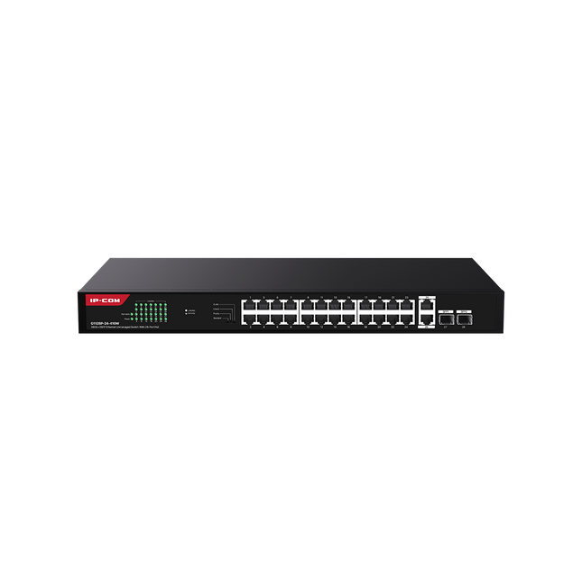 G1128P-24-410W 26GE+2SFP Ethernet Unmanaged Switch With 24-Port PoE-IP-COM-World Wide Wireless