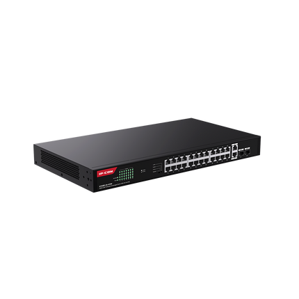 G1128P-24-410W 26GE+2SFP Ethernet Unmanaged Switch With 24-Port PoE-IP-COM-World Wide Wireless