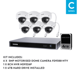 Vivotek 10 Camera Kit: 10x 5MP VF Bullet, IK10, 16CH AI NVR, 6TB HDD