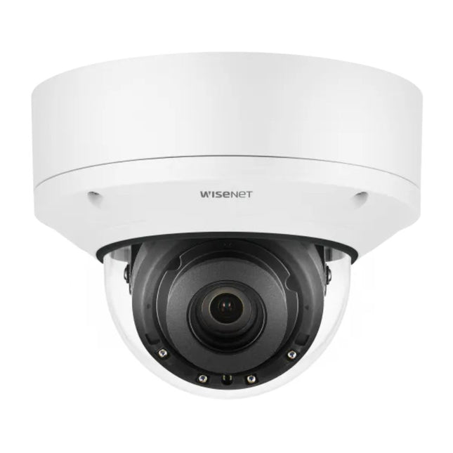 Hanwha Wisenet 4K AI Indoor Dome Camera, H.265, 30fps, WDR, IR, IP52, 4.5-10mm - HAN-PND-A9081RV