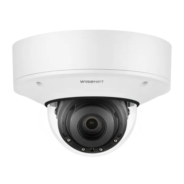 Hanwha Wisenet 4K AI Outdoor Vandal Dome Camera, 30fps, WDR, IR, IP67, 4.5-10mm - HAN-PNV-A9081R