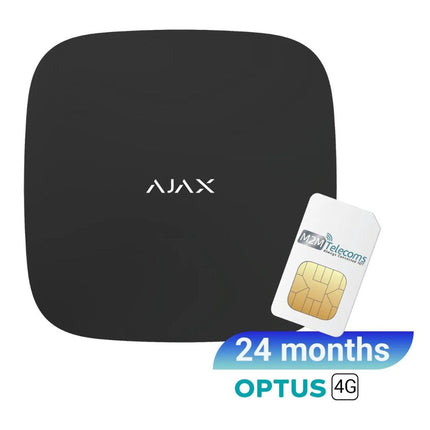 Ajax Hub 2 Plus (Black) Optus 4G SIM (24months plan) - Ajax-80018