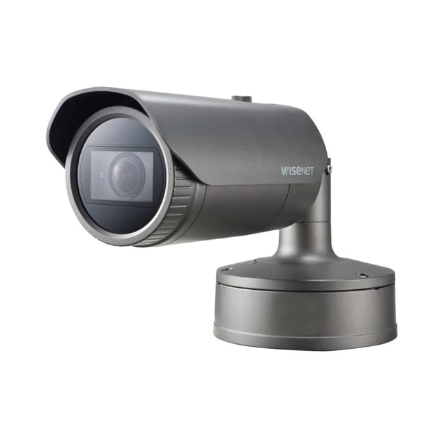 Hanwha Wisenet 4K AI Outdoor Bullet Camera, H.265, 30fps, WDR, IR, IP67, 4.5-10mm - HAN-PNO-A9081R