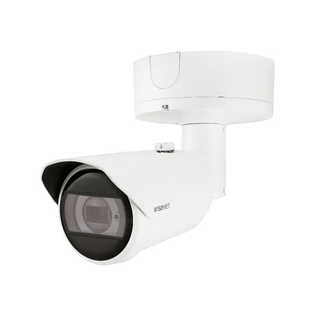 Hanwha Wisenet 6MP Outdoor Bullet Camera, H.265, 30fps, 50m IR, IK10, 4.4-9.3mm - HAN-XNO-8083R