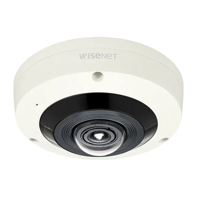 Hanwha Wisenet 6MP Outdoor Fisheye Camera, H.265, WDR, 15m IR, IP66, 1.6mm - HAN-XNF-8010RV