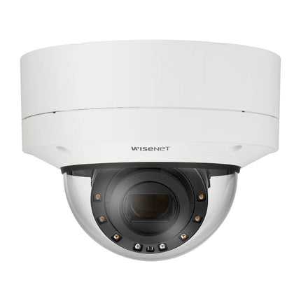 Hanwha Wisenet 2MP Outdoor Dome Camera, H.265, 90m AI IR, IK10, 5.2-62.4mm - HAN-XNV-6123R