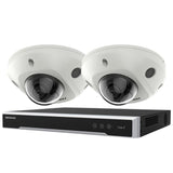 Hikvision Security Kit: 2x 8MP MiniDome, Acusense, 4CH NVR, HDD - HK-X2