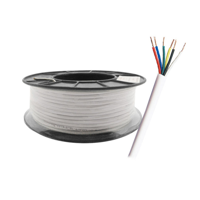 100m 6-Core Alarm Cable (7/0.20mm) - D6CC