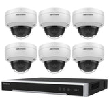 Hikvision Security Kit: 6x 6MP Dome, Acusense, 4CH NVR, HDD - HK-F6