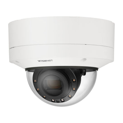 Hanwha Wisenet 2MP Outdoor Dome Camera, H.265, 90m AI IR, IK10, 5.2-62.4mm - HAN-XNV-6123R