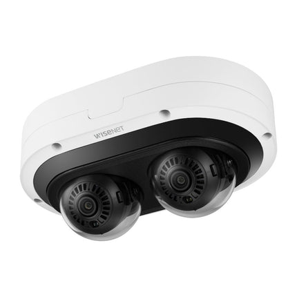 Hanwha Wisenet 2x 6MP Outdoor AI Multi Directional Camera, 2ch, 3.54-6.69mm - HAN-PNM-C12083RV