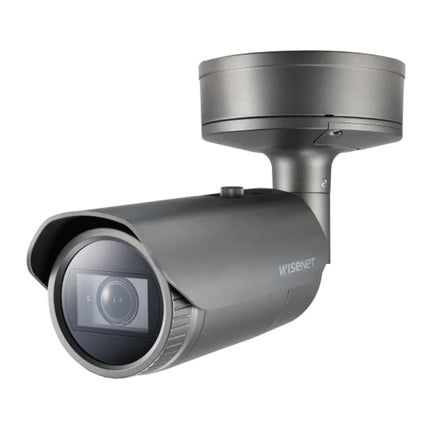 Hanwha Wisenet 4K AI Outdoor Bullet Camera, H.265, 30fps, WDR, IR, IP67, 4.5-10mm - HAN-PNO-A9081R