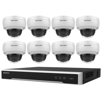 Hikvision Security Kit: 8x 8MP Dome, Acusense, 4CH NVR, HDD - HK-T8