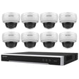 Hikvision Security Kit: 8x 8MP Dome, Acusense, 4CH NVR, HDD - HK-T8