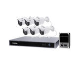 Vivotek 10 Camera Kit: 10x 5MP Turret, Mic, 16CH AI NVR, 6TB HDD