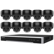 Hikvision Security Kit: 10x 6MP Black Dome, Acusense, 4CH NVR, HDD - HK-G10