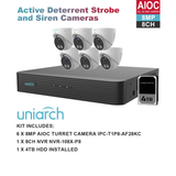 Uniarch K8086AIOC 8MP 8CH AIOC with 6 x AIOC Cameras