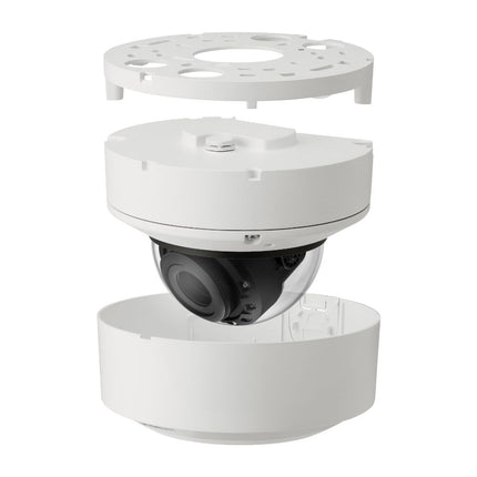 Hanwha Wisenet 6MP Outdoor Vandal Dome Camera, 30fps, 40m IR, IK10, 4.4-9.3mm - HAN-XNV-C8083R