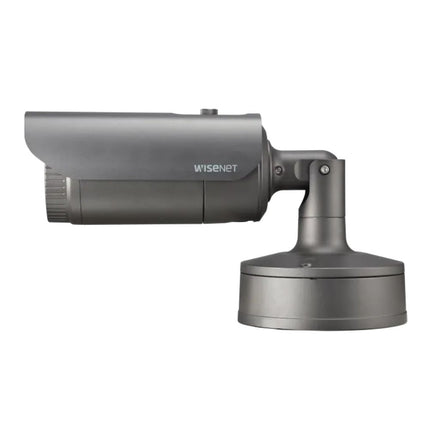 Hanwha Wisenet 2MP AI Outdoor Bullet Camera, H.265, 120fps, WDR, IR, IK10, IP67, 4.4-9.3mm - HAN-PNO-A6081R