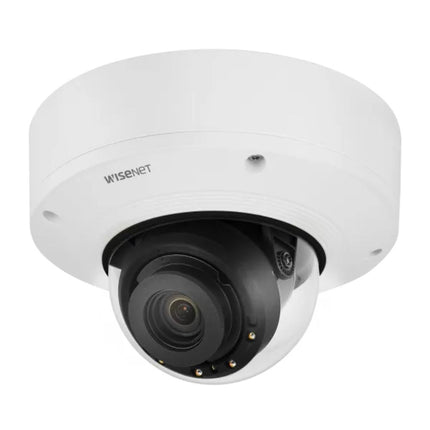 Hanwha Wisenet 4K AI Outdoor Vandal Dome Camera, 30fps, WDR, IR, IP67, 4.5-10mm - HAN-PNV-A9081R