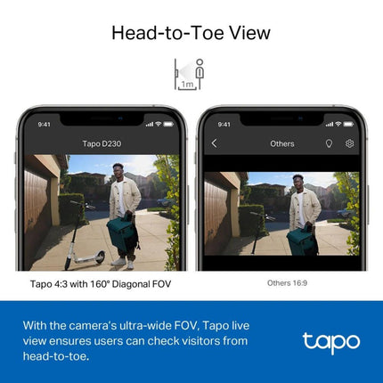 TAPO Smart Wi-fi Video Doorbell - TAPO D230S1