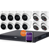 Dahua TiOC x 3X66 Security System: 4x TiOCs + 8x 6MP AI Cams, 16CH WizSense NVR + HDD