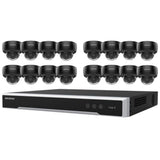 Hikvision Security Kit: 16x 6MP Black Dome, Acusense, 4CH NVR, HDD - HK-G16