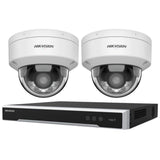 Hikvision Security Kit: 2x 6MP Dome, Smart Hybrid, ColorVu, 4CH NVR, HDD - HK-H2